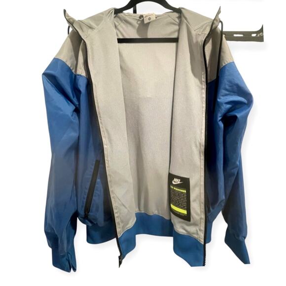 Nike Men’s Sportswear Windrunner Hooded Jacket Blue/Gray Full Zip Size Medium - Picture 5 of 6